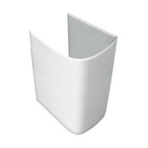 t.b.t. Colonna lavabo bagno, ceramica bianca.