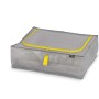 Organizer armadio t.b.t. grigio con cerniera gialla.