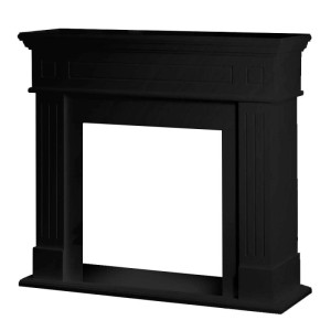 Cornice per camino in legno MDF Divina Fire Cambridge 110x36x100 cm nero