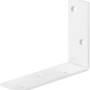 Angolo di costruzione bianco verniciato a polvere, 100x75x30 mm, per strutture leggere in legno.