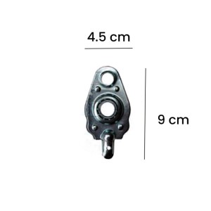Cuscinetto tapparelle murare ferro zincato 45x90 mm
