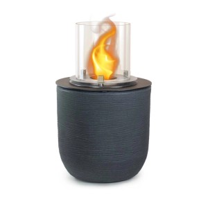 Camino a bioetanolo giardino Divina Fire Raffaello 3,4 kW Ø35xH55 cm grigio