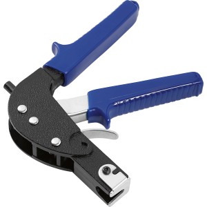 Pistola per tasselli a espansione LUX Classic, in alluminio con manici blu, per montaggio tasselli.