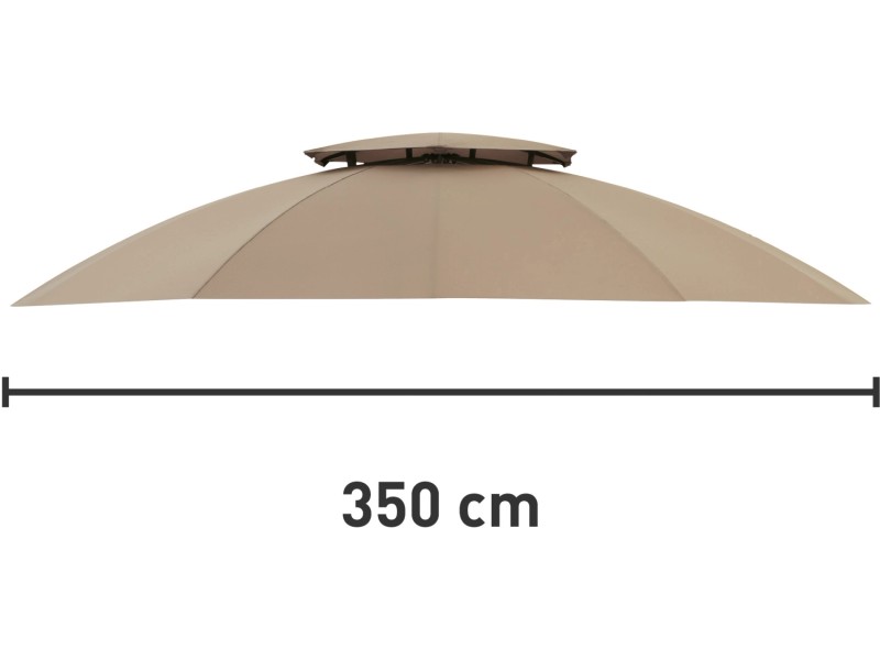 Copertura superiore di ricambio per gazebo, 3,5 x 3,5 m, verde, per