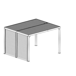 Veneziana in alluminio 300 cm per pergola 3630 e 2430