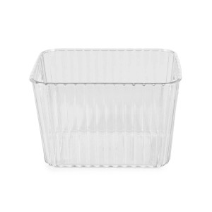 Cesto trasparente Wave con maniglie in PET