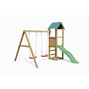 Gioco da giardino Lucas con scivolo e altalene 310x275xh245 cm