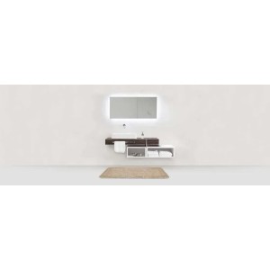 Tappeto da bagno antiscivolo Badia 60x90 cm beige