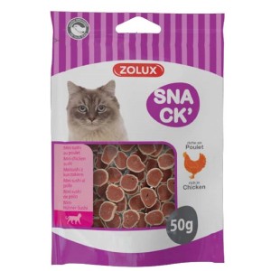 Zolux snack per gatti Mini Sushi con pollo, confezione da 50g.