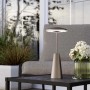 EGLO LED lampada da tavolo a batteria PICCOLA, bronzo scuro, dimmer touch, H 28cm, IP54 per esterni.