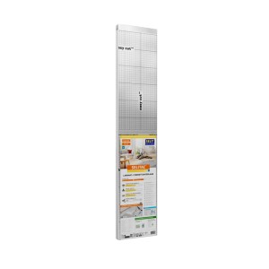 Sottopavimento Selitac Basic+ 1,6 mm argento, arrotolato, con griglia per taglio facile.