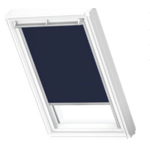 Tenda oscurante manuale per finestre da tetto Velux 55x98 cm blu scuro