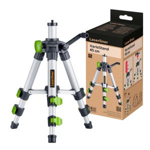 Laserliner VarioStand 45 cm: Treppiede per strumenti di misura, argento/verde.
