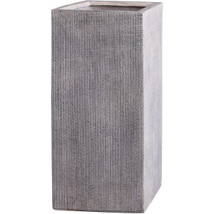 Fioriera Vebron alta (70 cm) marrone chiaro con struttura verticale per giardino e terrazzo.