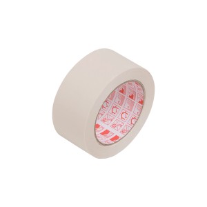 Nastro adesivo beige LUX in carta crespa, larghezza 50 mm, per lavori di tappezzeria interni.