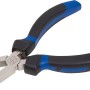 Pinza spelafili LUX Classic 160 mm con manico bicomponente blu e nero.