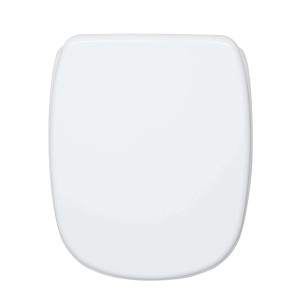 Copriwater ovale Fleo in mdf bianco