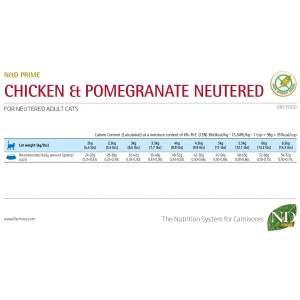 Confezione di cibo secco per gatti Pollo e Melograno per gatti adulti sterilizzati.