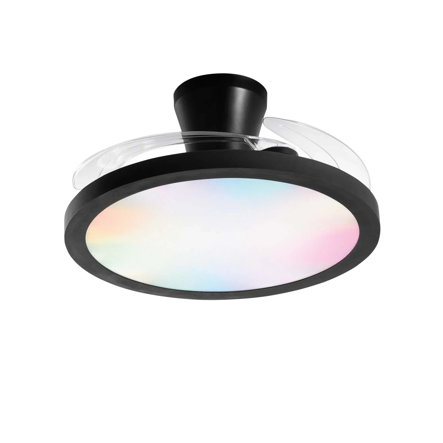 Plafoniera LED moderna t.b.t. con cambio colore, ideale per un'illuminazione elegante.