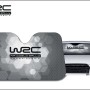 t.b.t. Parasole auto con logo WRC per il parabrezza.