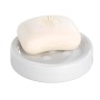 Wenko Porta sapone Polaris White con sapone, ceramica, bianco, per bagno e cucina.