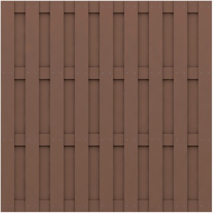 Elemento per recinzione frangivista Jumbo WPC marrone 180x180 cm