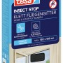Confezione della zanzariera a velcro tesa Insect Stop per finestre, antracite, max. 130x150cm.