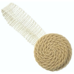 Tende in tessuto Embrasse: Sfera di corda con nastro a rete per tende e drappeggi.