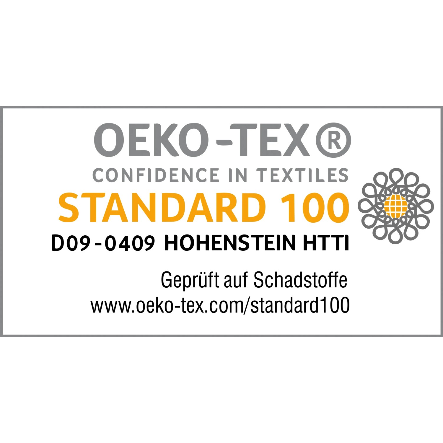 Certificato OEKO-TEX Standard 100 per guanti da piantagione e da terra Gardena.