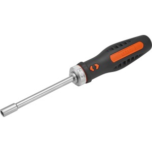 Cacciavite OBI Bit, set da 26 pezzi con impugnatura soft-touch arancio-nera e attacco bit.