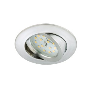 Faretto da incasso a LED in alluminio, dimmerabile e orientabile, 5,5W.