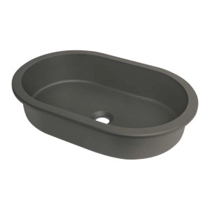 Lavabo da incasso granito Limonar Idrostile 390x145 mm Antracite metallizzato