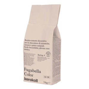 Fugabella Color stucco per fughe di Kerakoll, sacco da 3 kg per piastrelle, mosaici e pietre naturali.