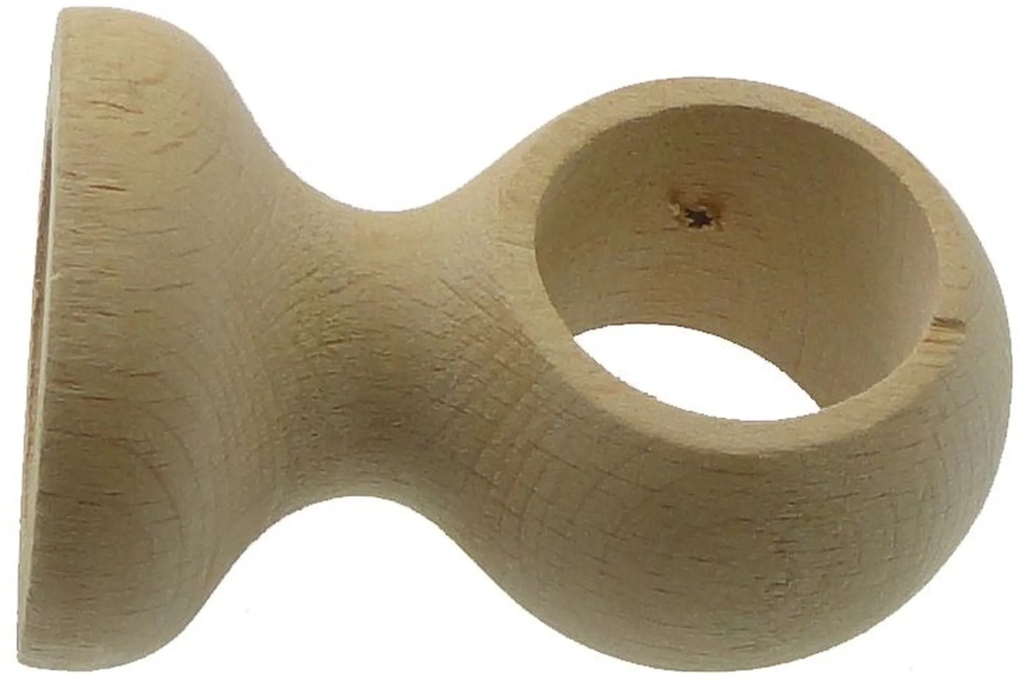 Supporto Per Bastone Tende Gardinia Ø28mm - Base In Legno Chiusa 17cm, Montaggio A Parete - Foto 5