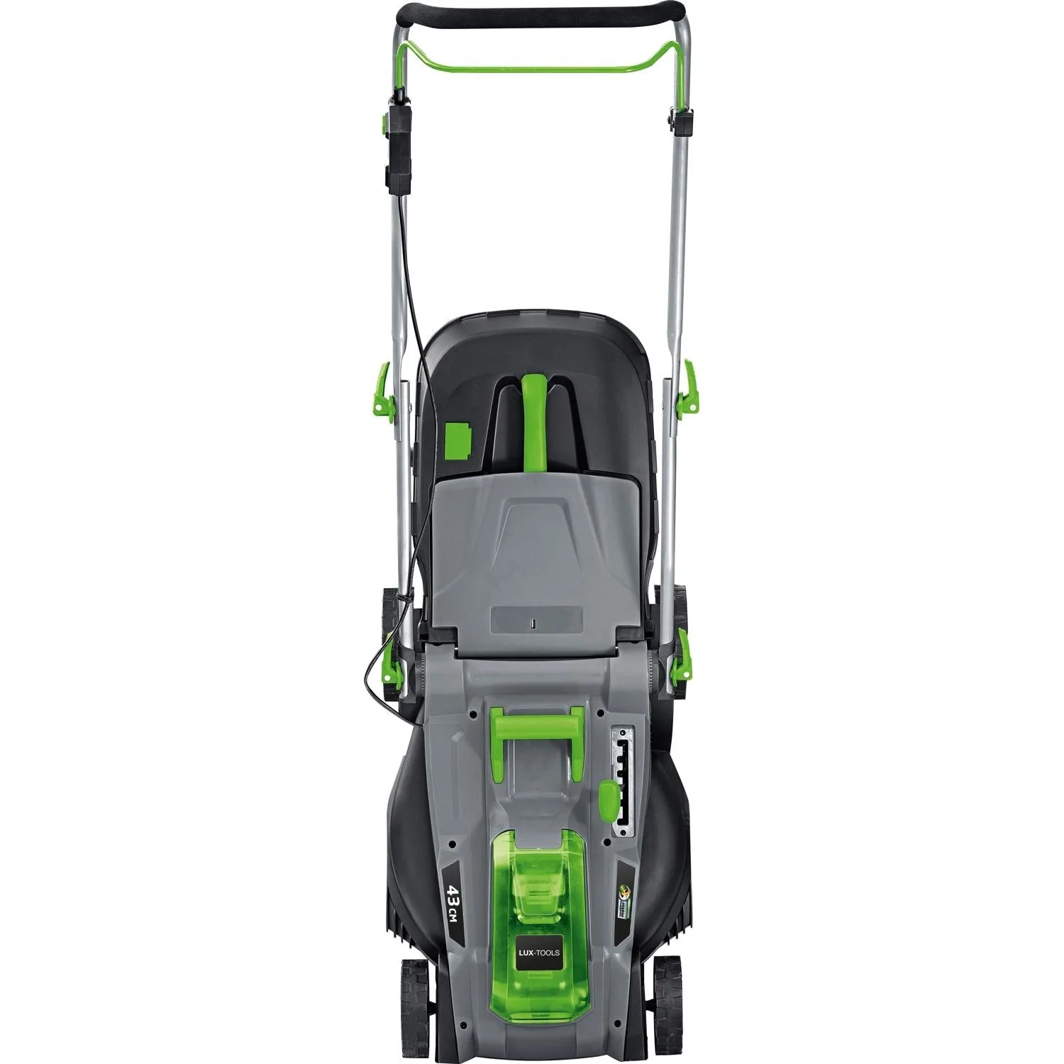 Tagliaerba a batteria LUX 40V, larghezza taglio 43 cm, con 2 batterie. Ideale per giardini fino a 550 m².