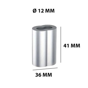 Connettore t.b.t. Altre catene, color argento, con dimensioni.