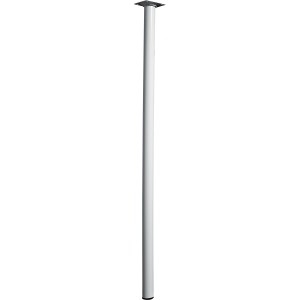 Gamba per tavolo Hettich bianca, Ø 30 mm, altezza 800 mm, per costruzione mobili.