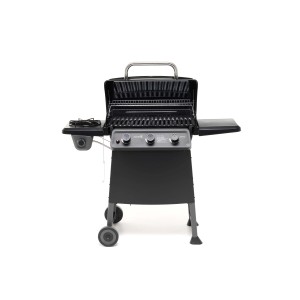 Barbecue a gas nero per giardino o patio.