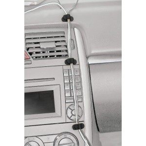 Supporto per cavi per interni auto per l'organizzazione dei cavi sul cruscotto.