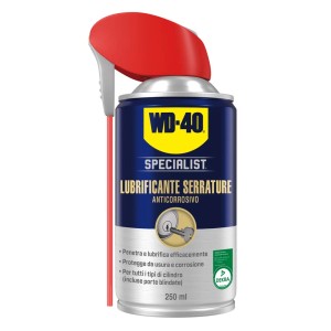 WD-40 Specialist Lubrificante Serrature, bomboletta da 250ml. Protezione anticorrosione e lubrificazione per serrature.