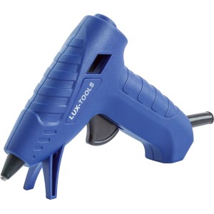 Set colla a caldo LUX blu 30 W Classic, pistola per bricolage e fai da te.