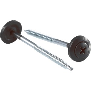 Viti Onduline nere per lastre bituminose Base, 100 pezzi/sacchetto.