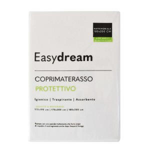 Coprimaterasso EasyDream, protettivo e traspirante per materassi. Adatto a materassi da 170x190 a 180x200 cm.