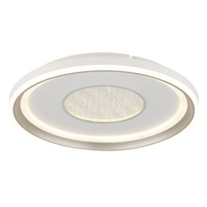 Plafoniera LED Metallo Bianco 2640 lm 2700-6000 K Ø 48x6,3 cm