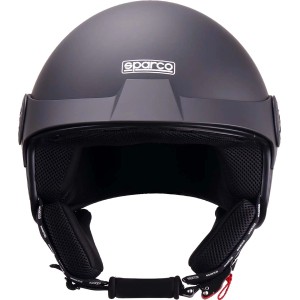 Casco Sparco grigio per accessori auto, vista frontale.