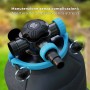Sistema di filtraggio a sabbia Gre, Ø 320 mm, monoblocco nero con raccordi blu. Ideale per piscine fuori terra.