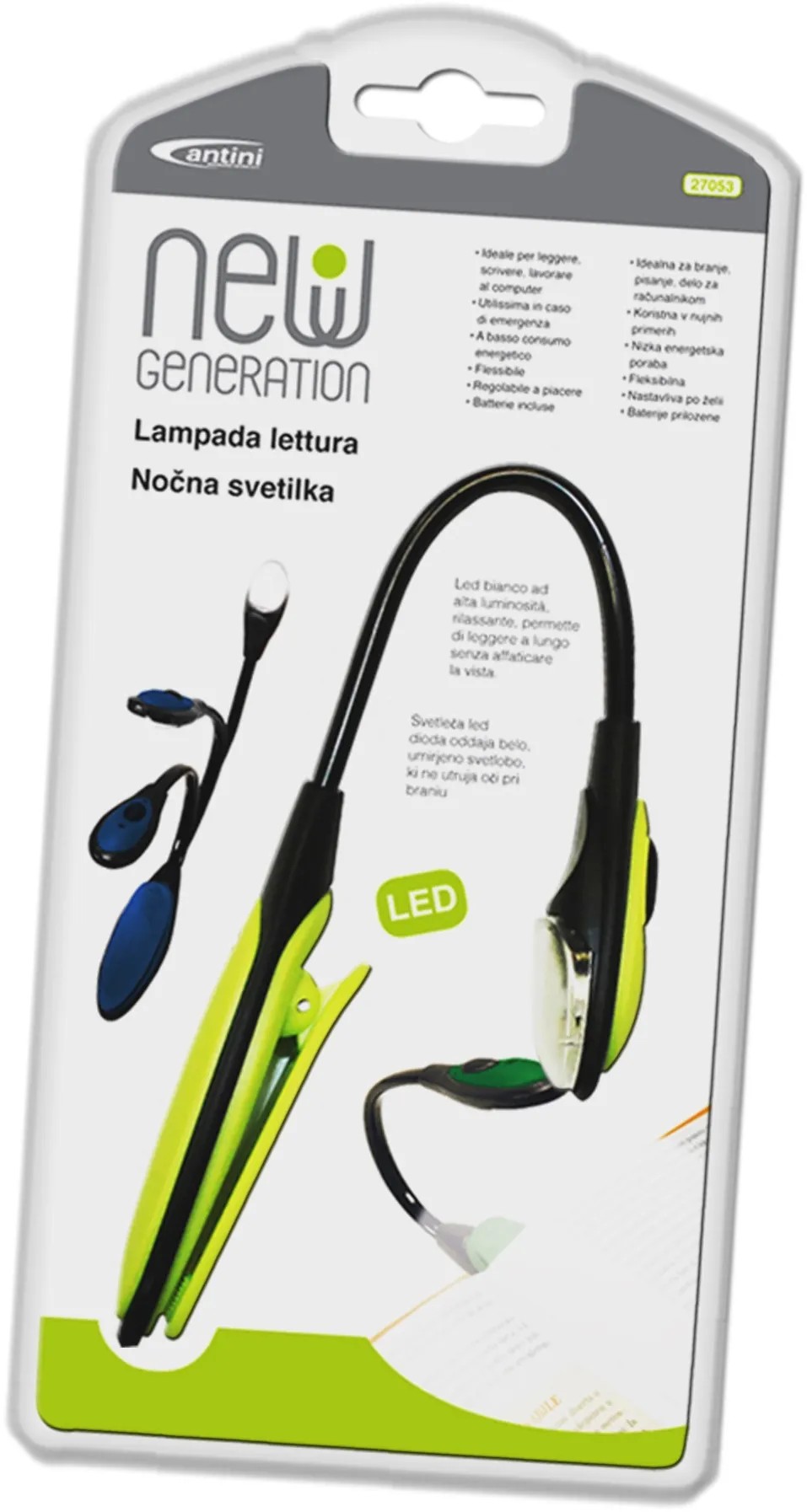 JB-STYLE Lampada Da Lettura A LED Con Pinza - Luce Notturna Per Libri, Flessibile, Batteria Inclusa - Foto 9