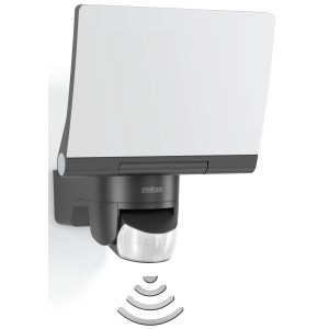 Faro a LED con sensore Steinel XLED Home 2 XL S grafite per esterni con rilevatore di movimento.