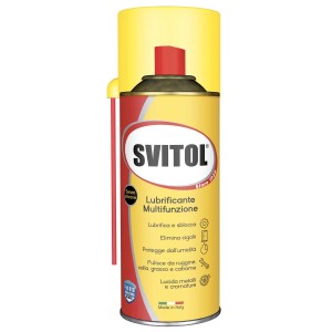 Bomboletta spray lubrificante multifunzione Svitol, giallo/rosso.