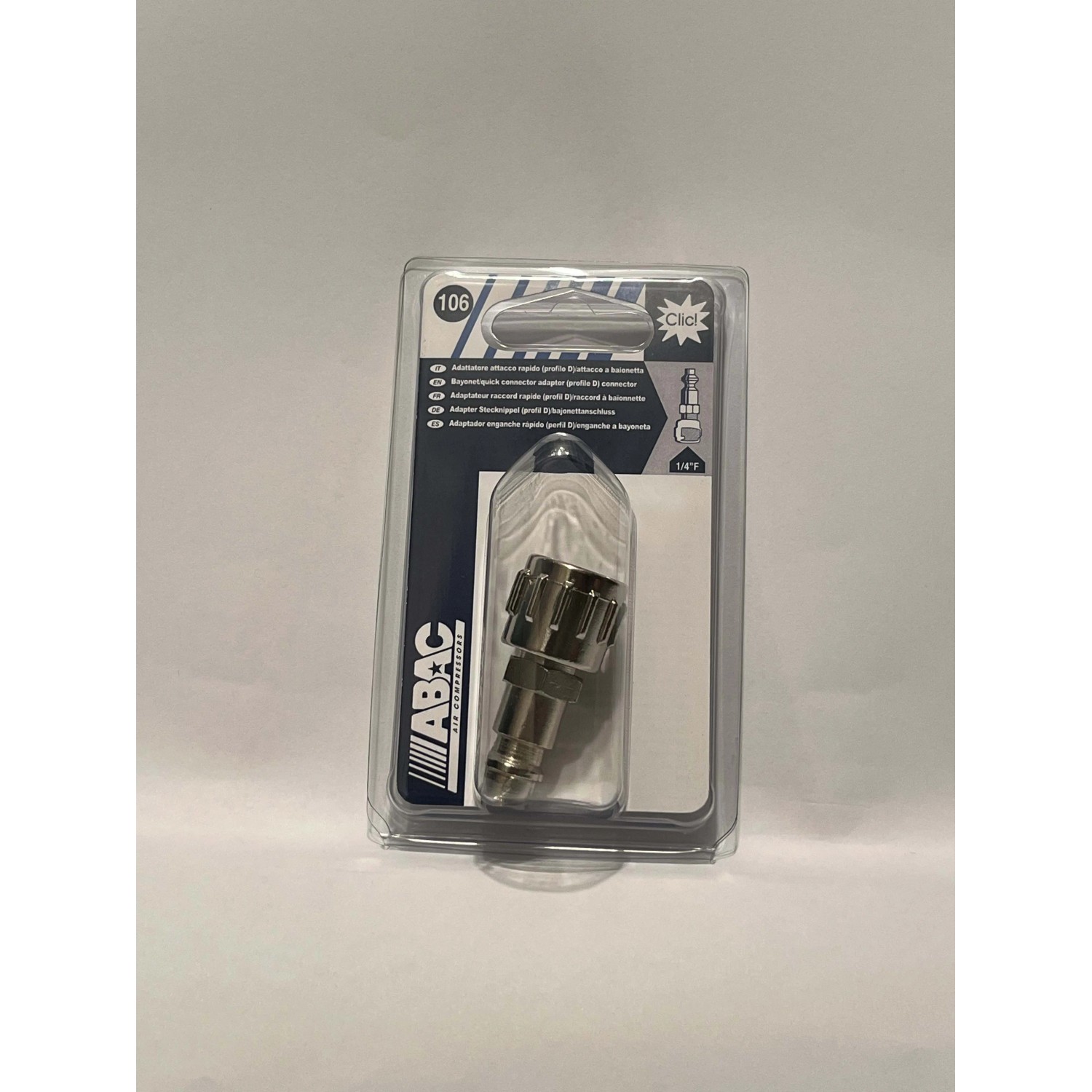 Adattatore attacco rapido-attacco a baionetta ABAC per compressore d`aria_2